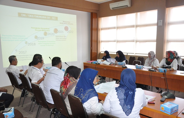 Rapat Evaluasi Raperda tentang RPJMD Kabupaten Musi Banyuasin Tahun 2017-2022