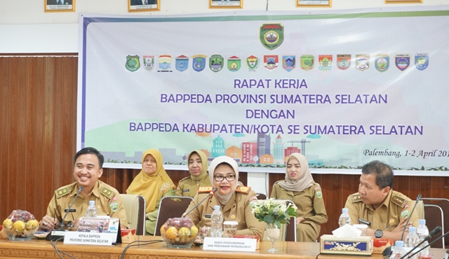 Rapat Kerja Bappeda bersama Kabupaten/Kota Provinsi Sumatera Selatan